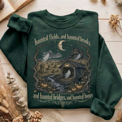 Haunted Fields and Haunted Brooks Sleepy Hollow Irving Sweatshirt