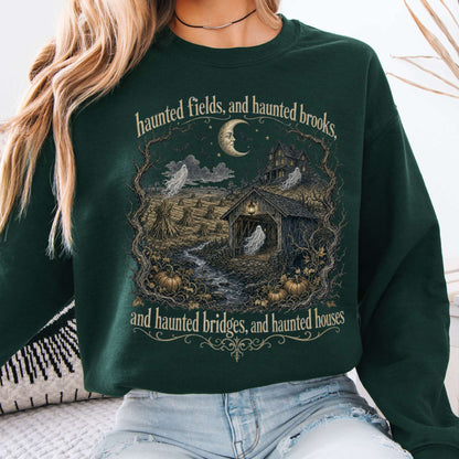 Haunted Fields and Haunted Brooks Sleepy Hollow Irving Sweatshirt