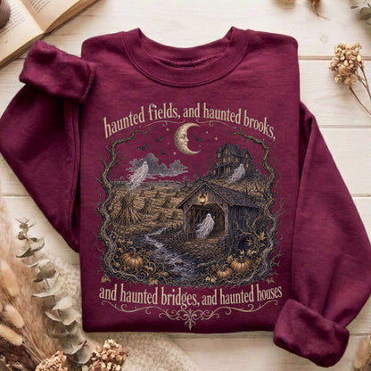 Haunted Fields and Haunted Brooks Sleepy Hollow Irving Sweatshirt