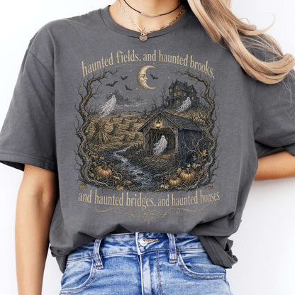 Haunted Fields and Haunted Brooks Sleepy Hollow Irving T-Shirt