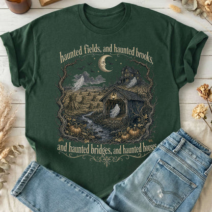 Haunted Fields and Haunted Brooks Sleepy Hollow Irving T-Shirt