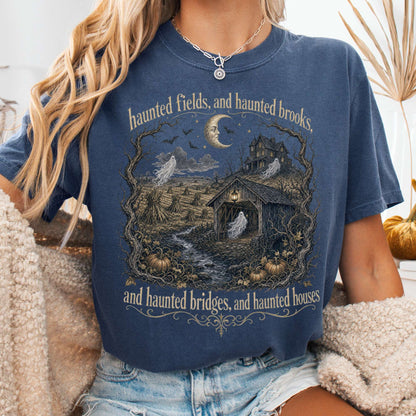 Haunted Fields and Haunted Brooks Sleepy Hollow Irving T-Shirt