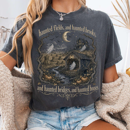 Haunted Fields and Haunted Brooks Sleepy Hollow Irving T-Shirt