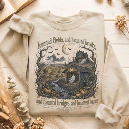 Haunted Fields and Haunted Brooks Sleepy Hollow Irving Sweatshirt