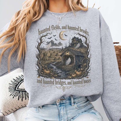 Haunted Fields and Haunted Brooks Sleepy Hollow Irving Sweatshirt