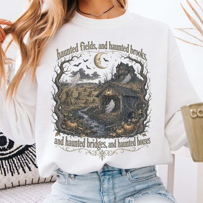 Haunted Fields and Haunted Brooks Sleepy Hollow Irving Sweatshirt