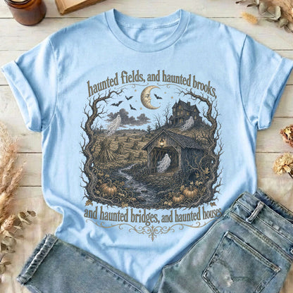 Haunted Fields and Haunted Brooks Sleepy Hollow Irving T-Shirt