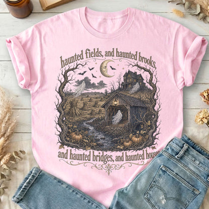 Haunted Fields and Haunted Brooks Sleepy Hollow Irving T-Shirt