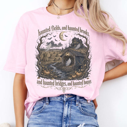 Haunted Fields and Haunted Brooks Sleepy Hollow Irving T-Shirt