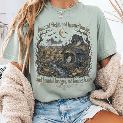 Haunted Fields and Haunted Brooks Sleepy Hollow Irving T-Shirt
