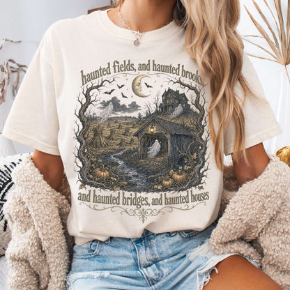 Haunted Fields and Haunted Brooks Sleepy Hollow Irving T-Shirt