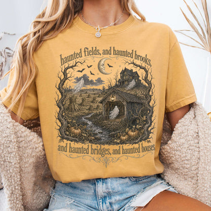 Haunted Fields and Haunted Brooks Sleepy Hollow Irving T-Shirt
