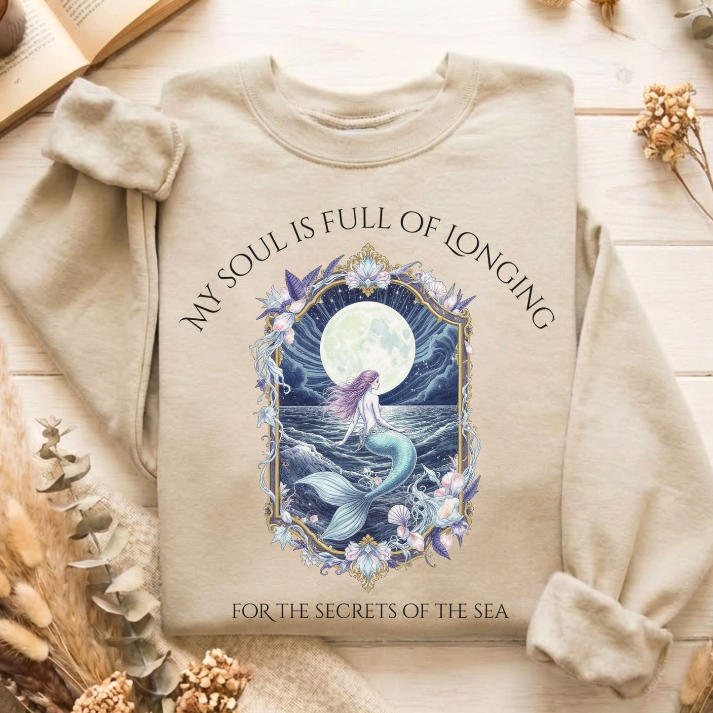 Sweatshirt Sand / S Design 269 Crewneck Sweatshirt The Mystic Eden
