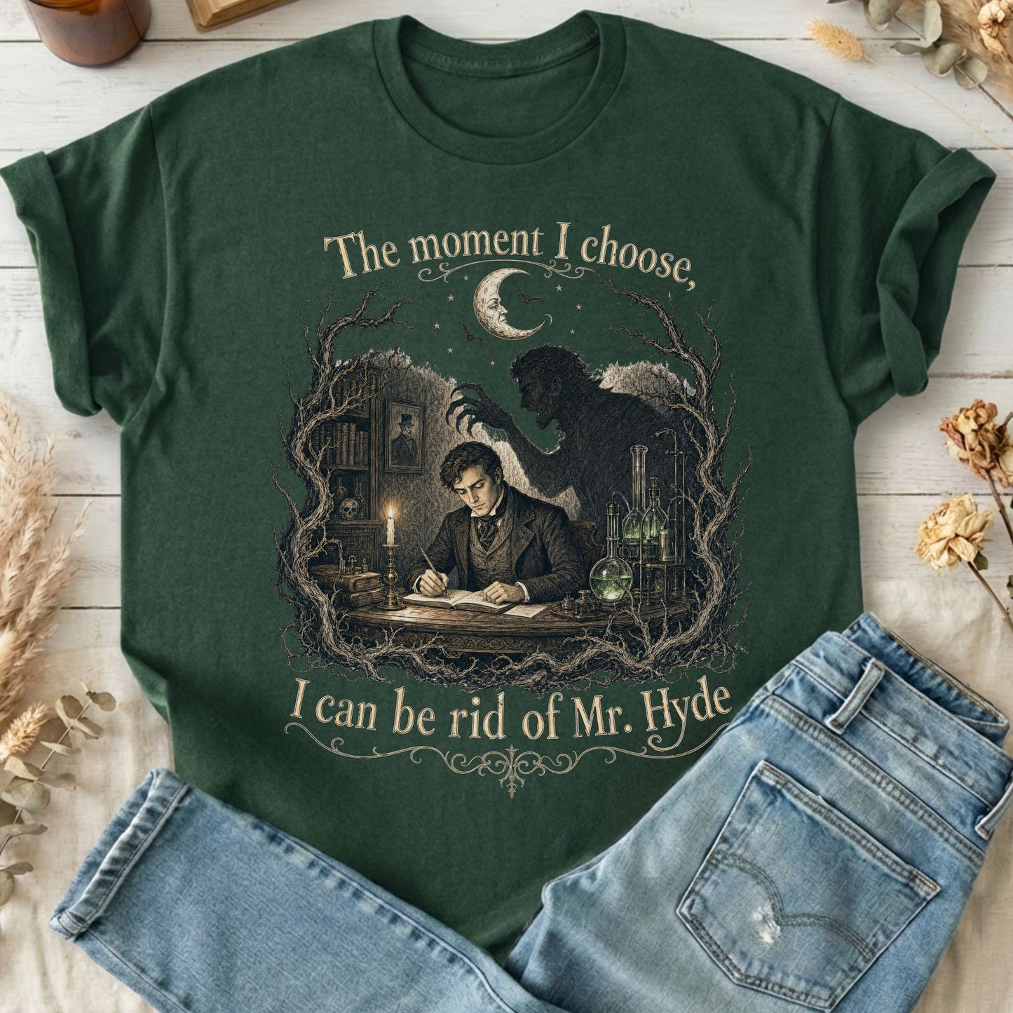 The Moment I Choose Dr Jekyll and Mr Hyde Literary T-Shirt