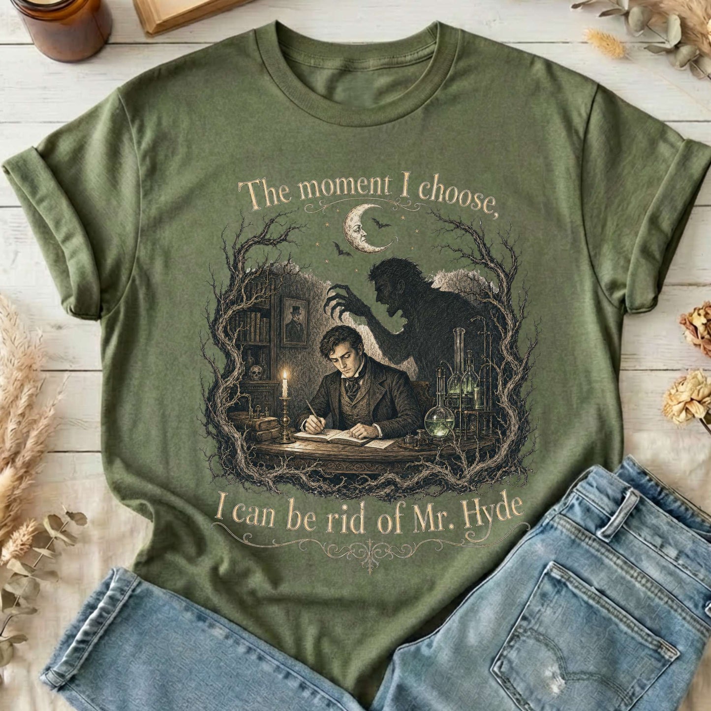 The Moment I Choose Dr Jekyll and Mr Hyde Literary T-Shirt