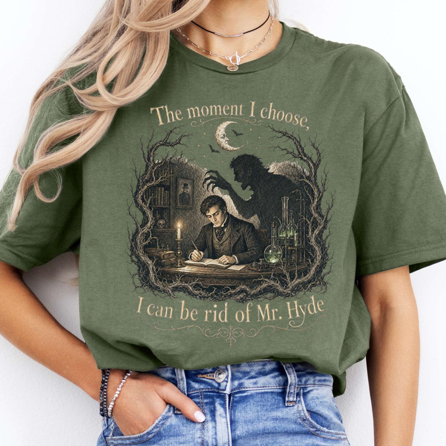 The Moment I Choose Dr Jekyll and Mr Hyde Literary T-Shirt