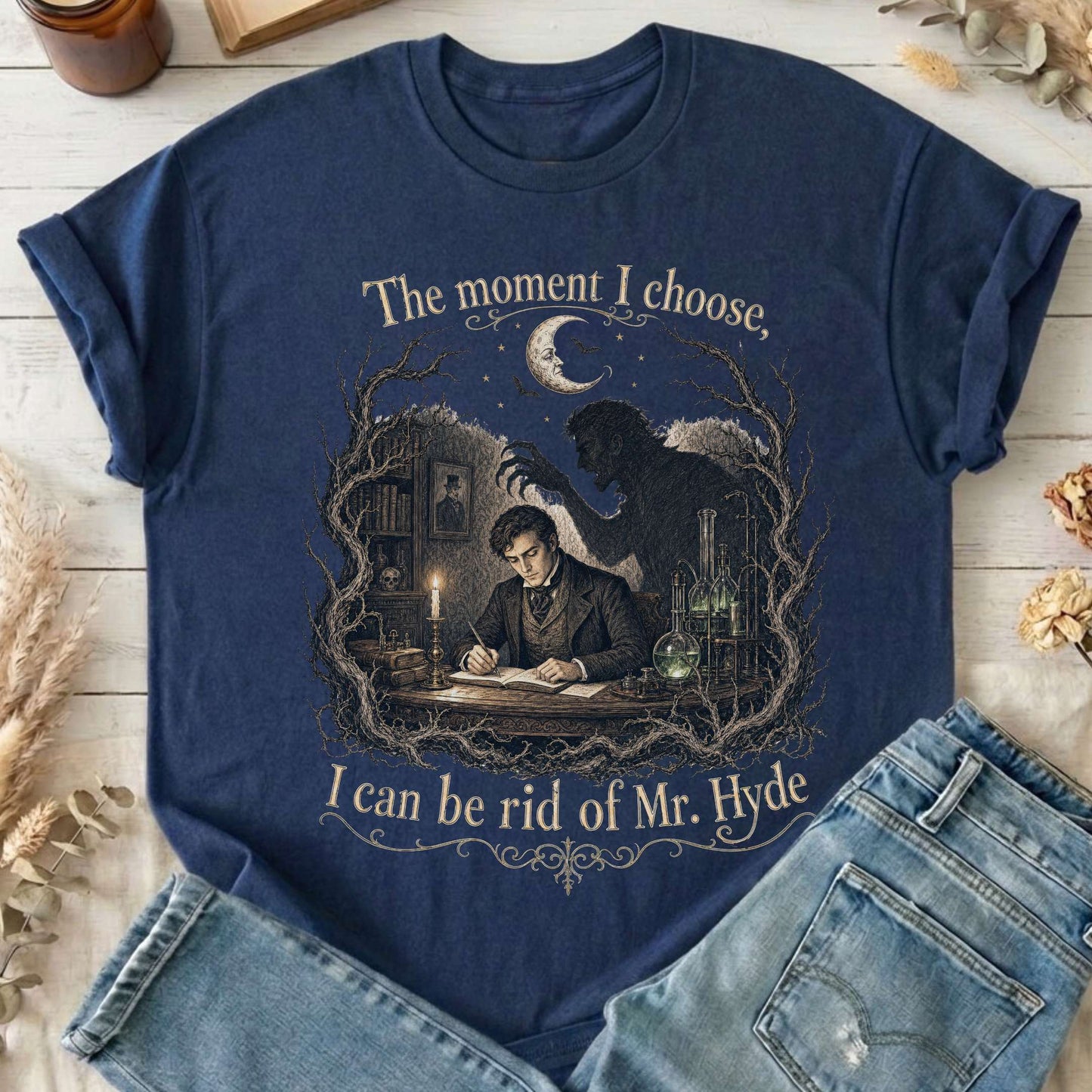 The Moment I Choose Dr Jekyll and Mr Hyde Literary T-Shirt