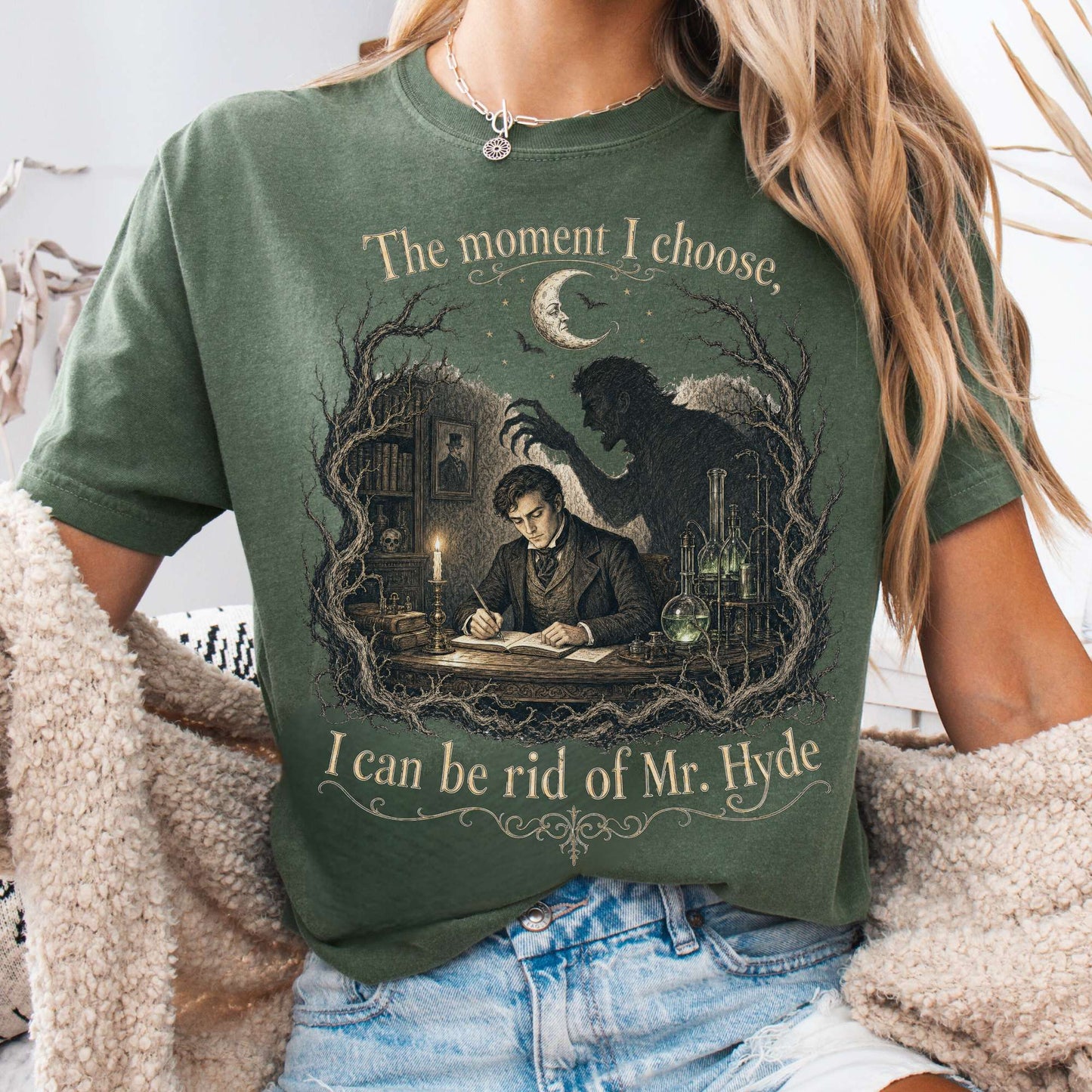 The Moment I Choose Dr Jekyll and Mr Hyde Literary T-Shirt