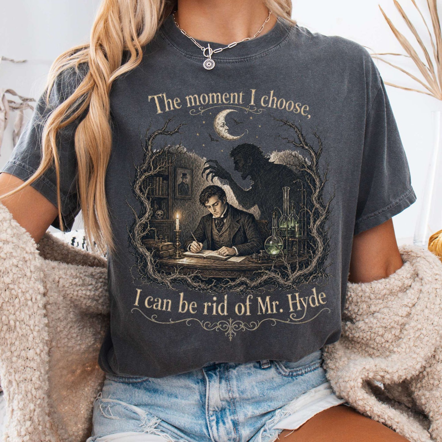 The Moment I Choose Dr Jekyll and Mr Hyde Literary T-Shirt