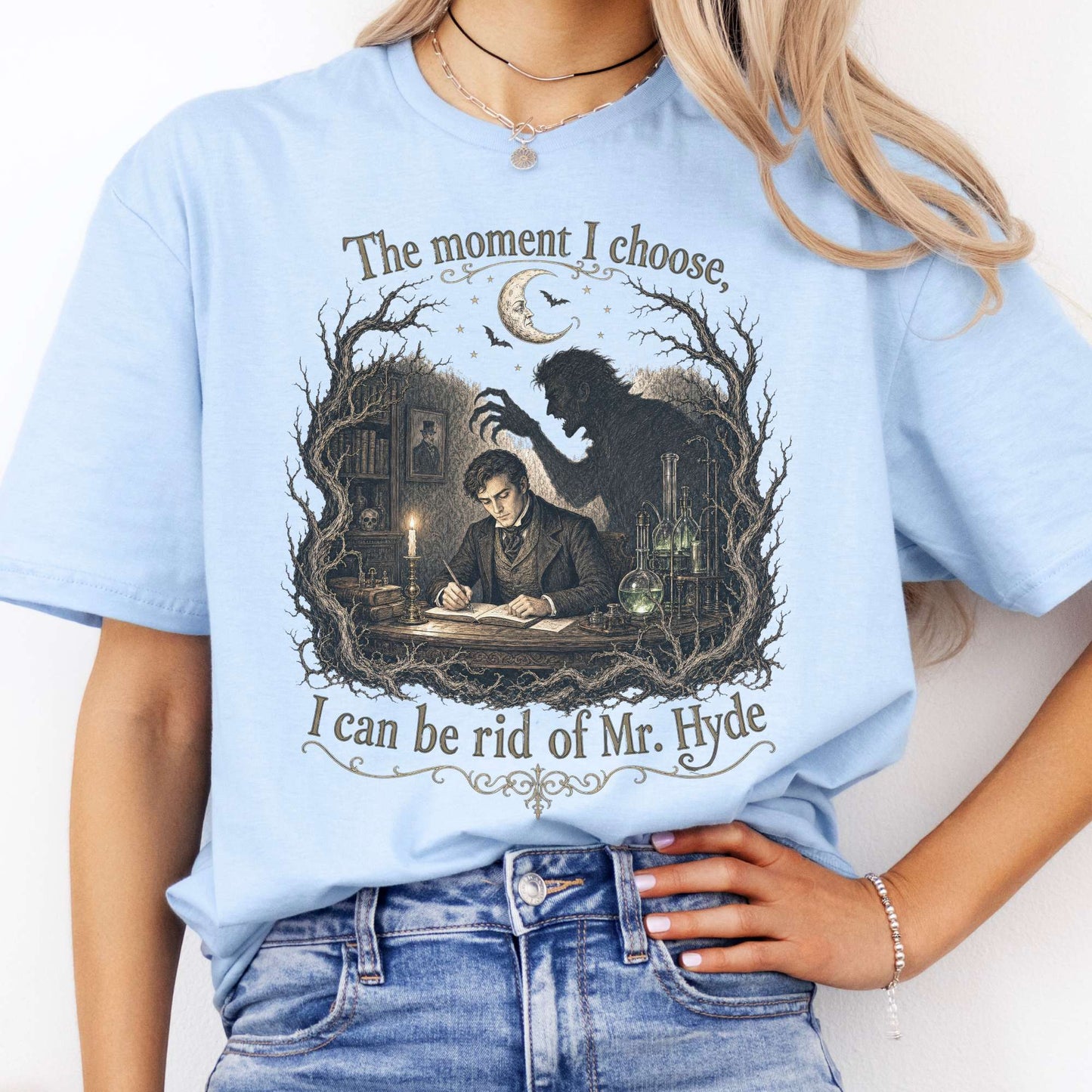 The Moment I Choose Dr Jekyll and Mr Hyde Literary T-Shirt