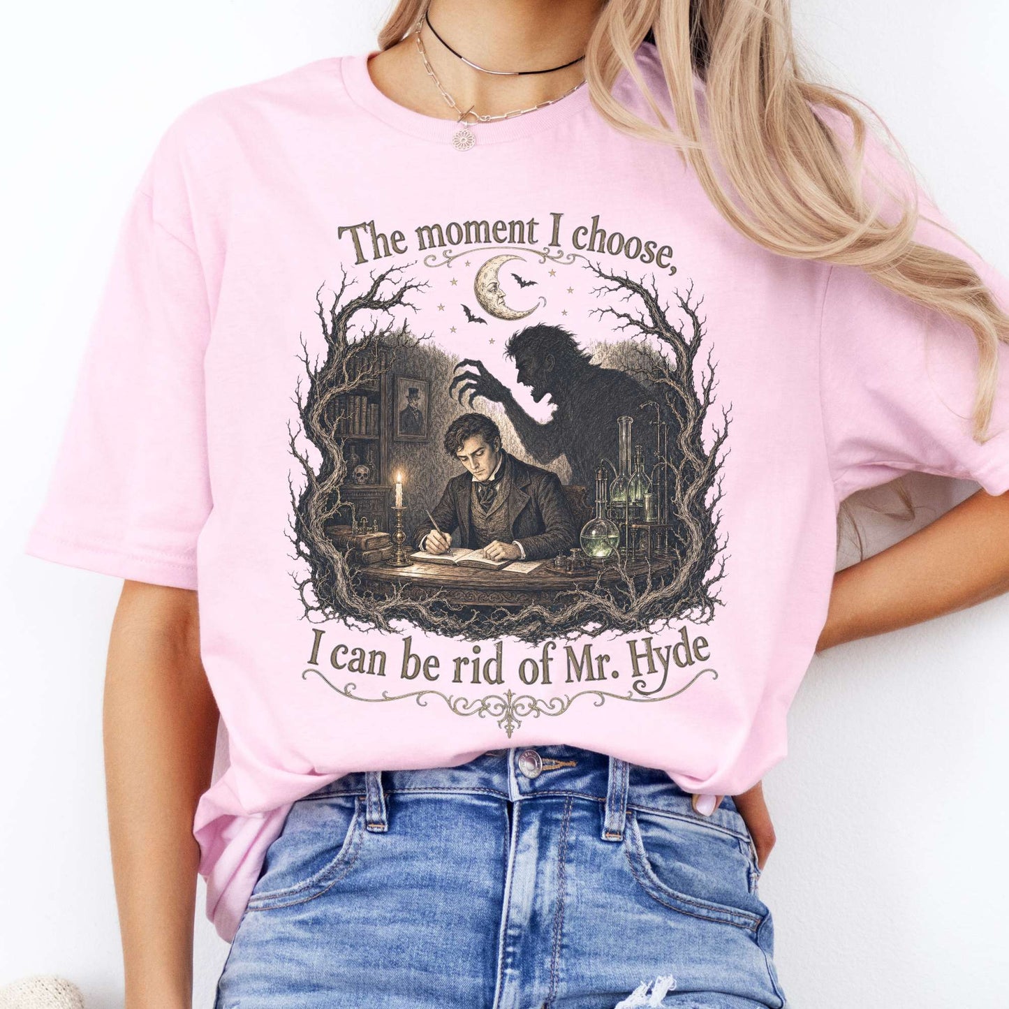 The Moment I Choose Dr Jekyll and Mr Hyde Literary T-Shirt