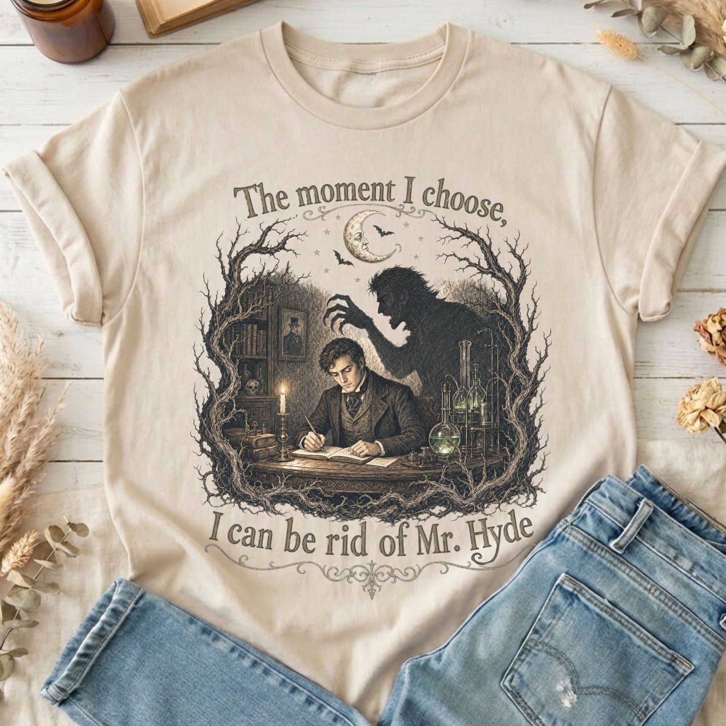The Moment I Choose Dr Jekyll and Mr Hyde Literary T-Shirt