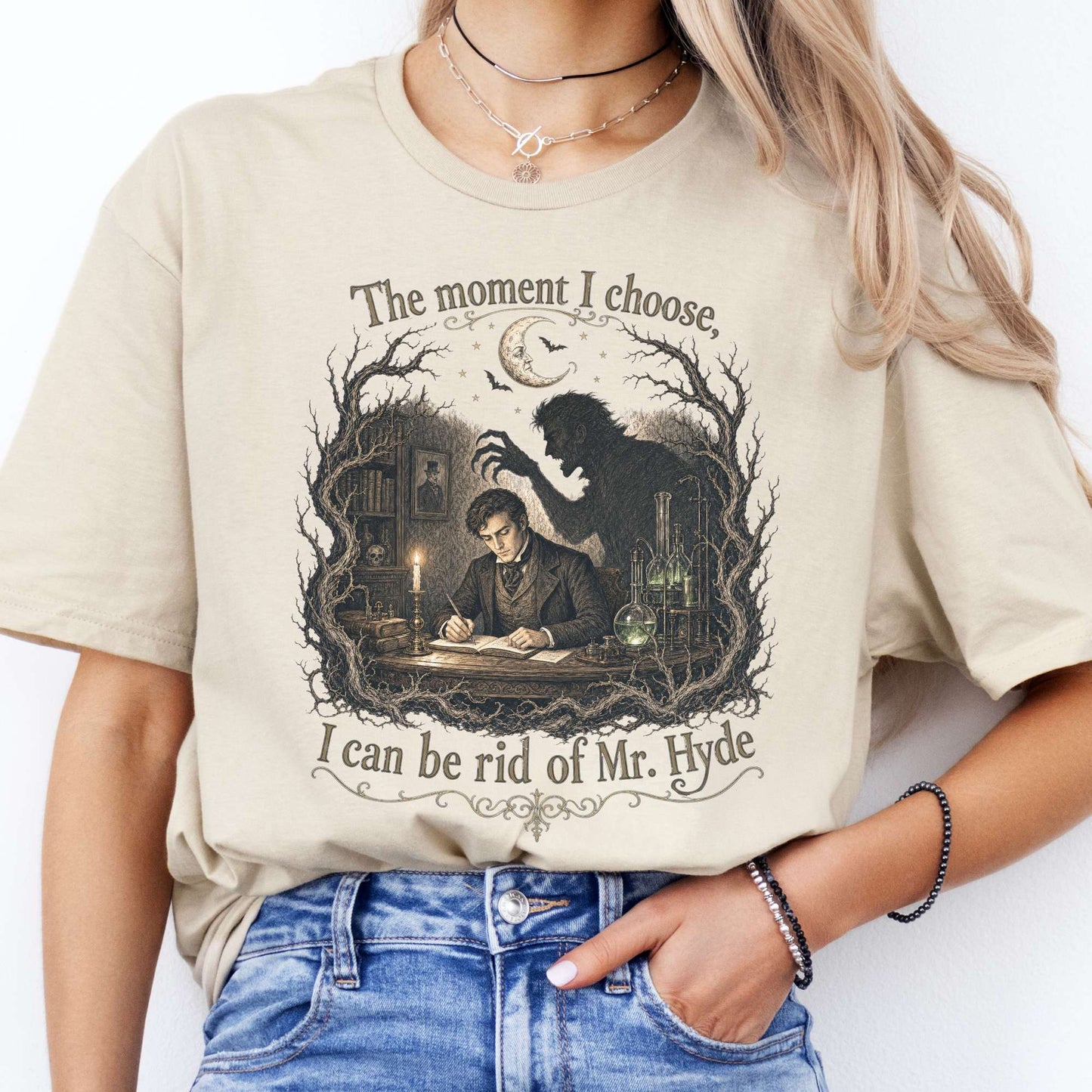 The Moment I Choose Dr Jekyll and Mr Hyde Literary T-Shirt