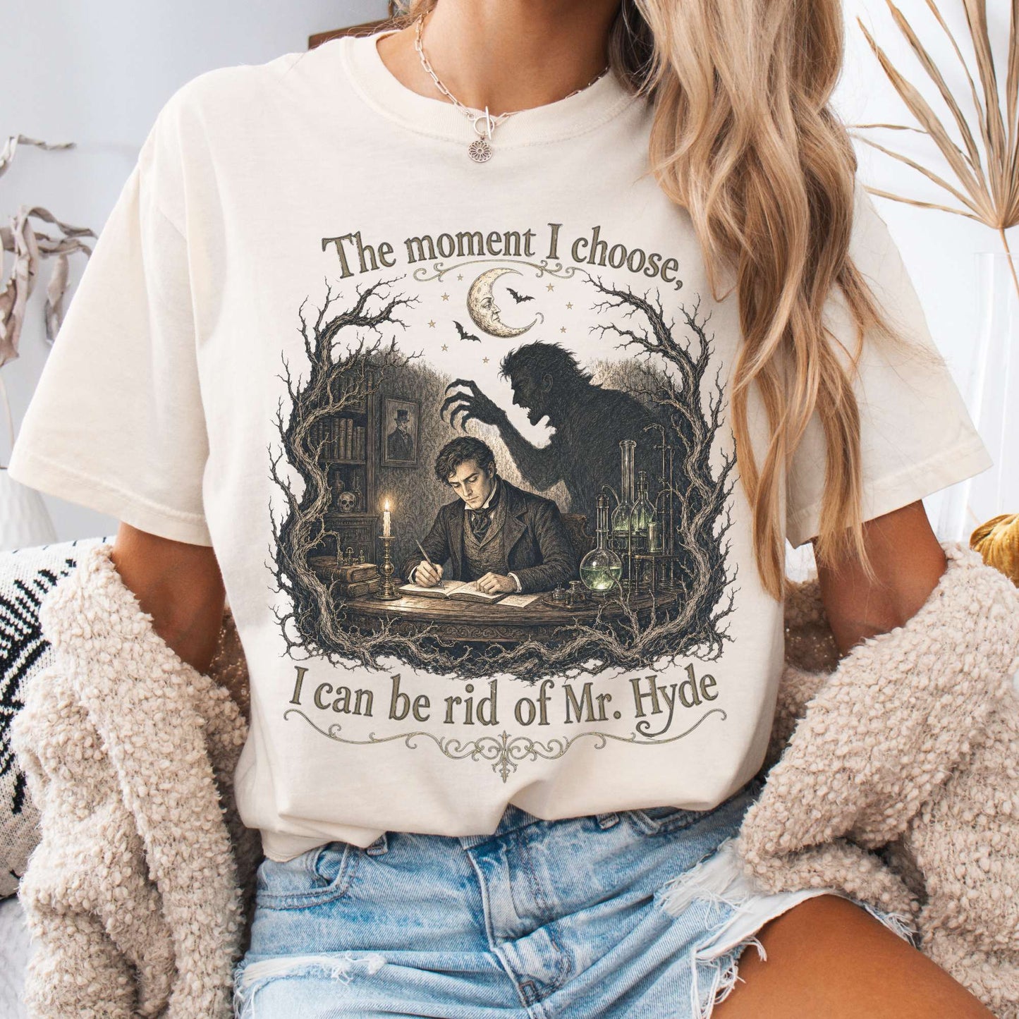 The Moment I Choose Dr Jekyll and Mr Hyde Literary T-Shirt