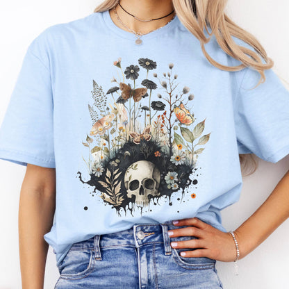 T-Shirts Skull Dark Cottagecore T-Shirt The Mystic Eden