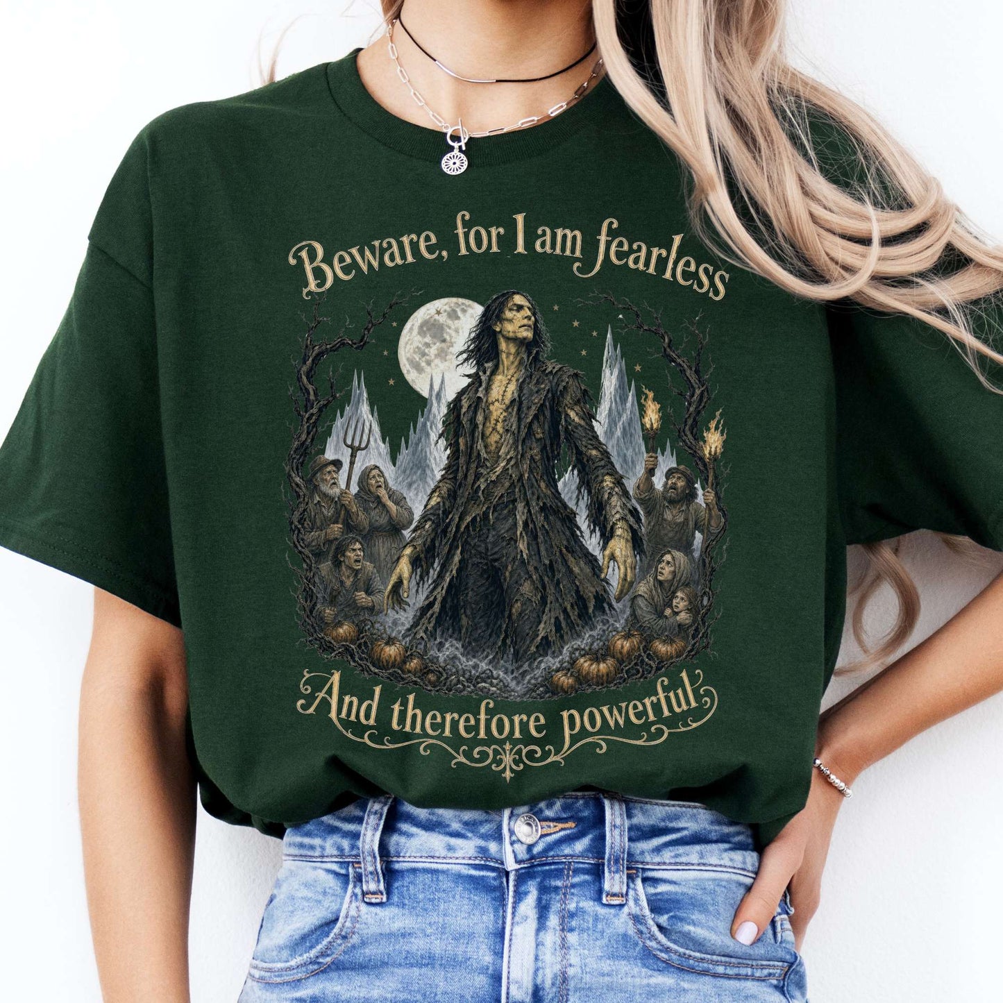 Beware, For I Am Fearless Frankenstein Mary Shelley T-Shirt