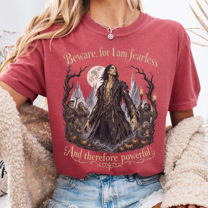 Beware, For I Am Fearless Frankenstein Mary Shelley T-Shirt
