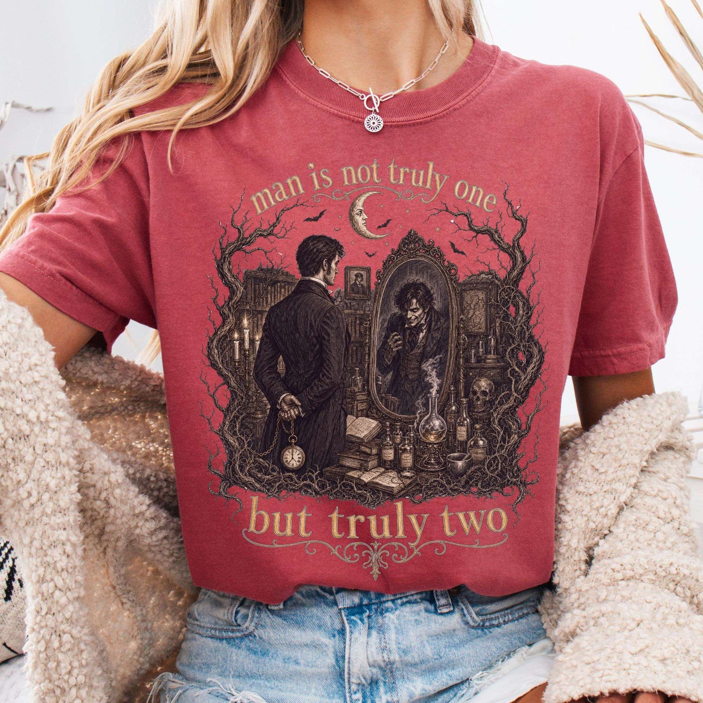 Man Is Not Truly One Dr Jekyll and Mr Hyde Literary T-Shirt