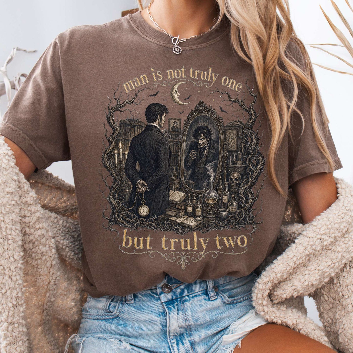 Man Is Not Truly One Dr Jekyll and Mr Hyde Literary T-Shirt