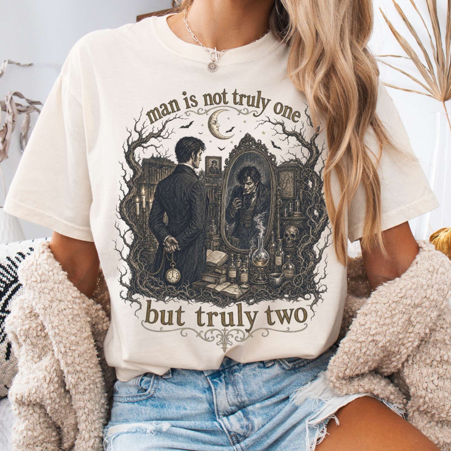 Man Is Not Truly One Dr Jekyll and Mr Hyde Literary T-Shirt