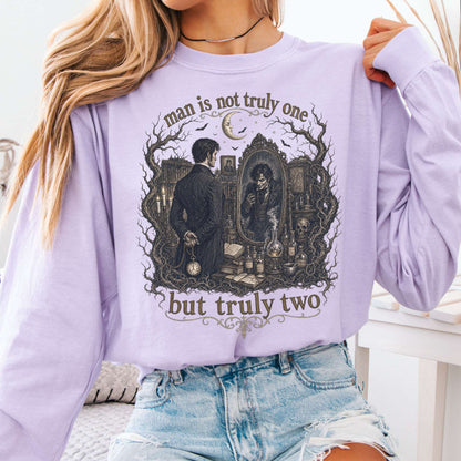 Man Is Not Truly One Dr Jekyll and Mr Hyde Literary Long Sleeve