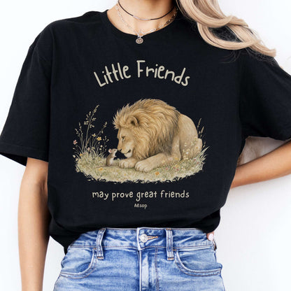 Little Friends The Lion and the Mouse Aesop T-Shirt