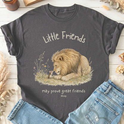 Little Friends The Lion and the Mouse Aesop T-Shirt