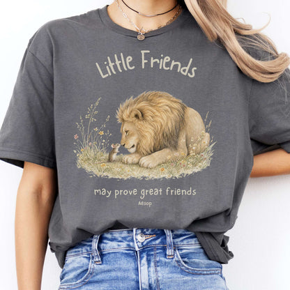 Little Friends The Lion and the Mouse Aesop T-Shirt