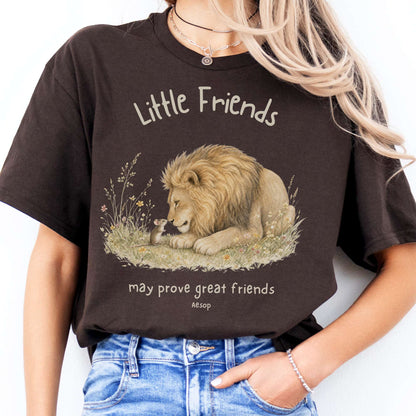 Little Friends The Lion and the Mouse Aesop T-Shirt