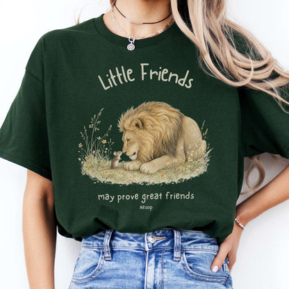 Little Friends The Lion and the Mouse Aesop T-Shirt