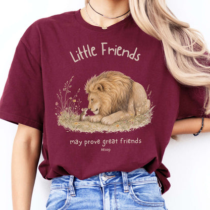 Little Friends The Lion and the Mouse Aesop T-Shirt