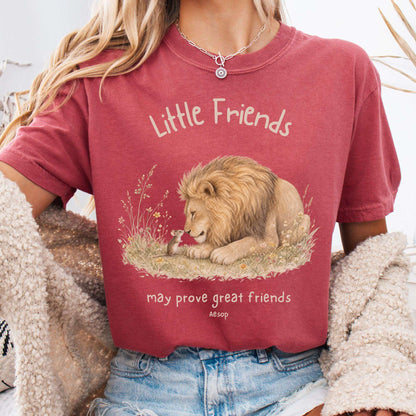 Little Friends The Lion and the Mouse Aesop T-Shirt