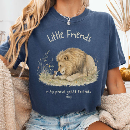 Little Friends The Lion and the Mouse Aesop T-Shirt