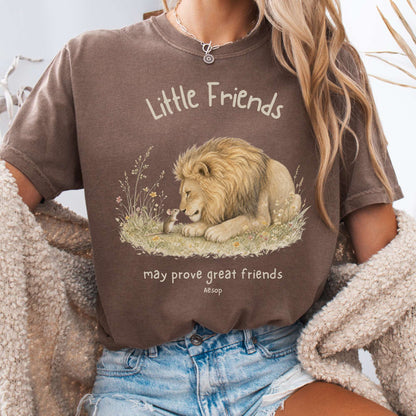 Little Friends The Lion and the Mouse Aesop T-Shirt