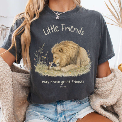 Little Friends The Lion and the Mouse Aesop T-Shirt