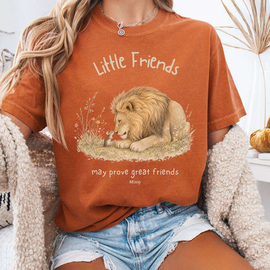 Little Friends The Lion and the Mouse Aesop T-Shirt