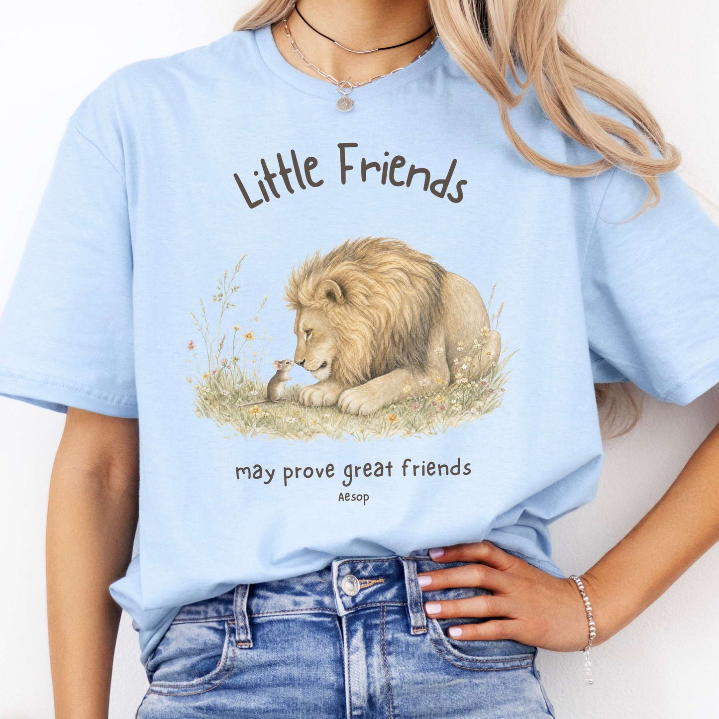 Little Friends The Lion and the Mouse Aesop T-Shirt
