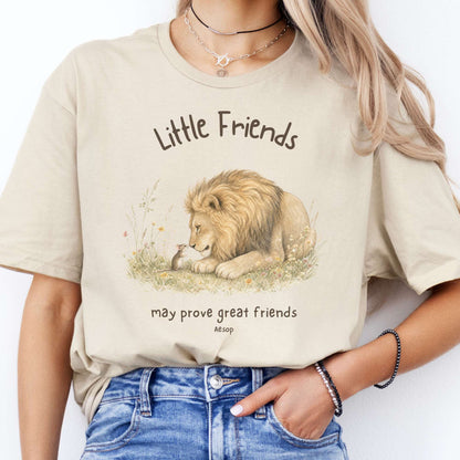 Little Friends The Lion and the Mouse Aesop T-Shirt