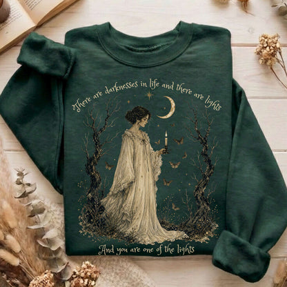 There Are Darknesses and Lights In This Life Dracula Literary Sweatshirt