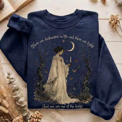 There Are Darknesses and Lights In This Life Dracula Literary Sweatshirt